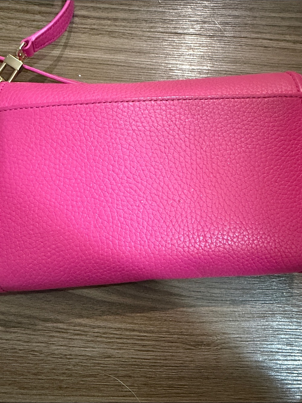Tory Burch Hot Pink Pebbled Leather Crossbody - Picture 3 of 8